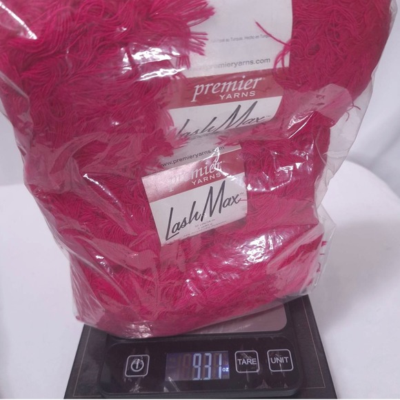 3 Skeins Premier Yarns Lash Max Power Pink 3 oz 37yds #6 Super Bulky Lot- Read - Picture 4 of 4